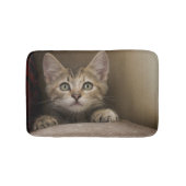 Een heel zoete tablet Kitten Badmat (Voorkant)