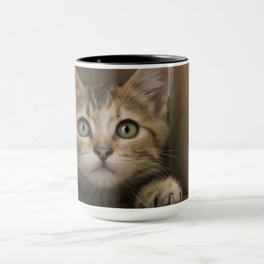 Een heel zoete tablet Kitten Mok (Midden)