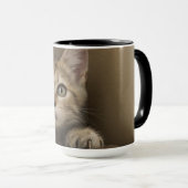 Een heel zoete tablet Kitten Mok (Voorkant rechts)