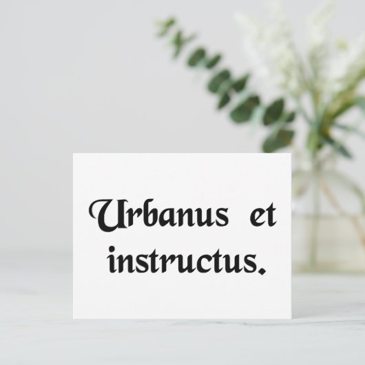 Een heer en een geleerde. briefkaart (Staand voorkant)