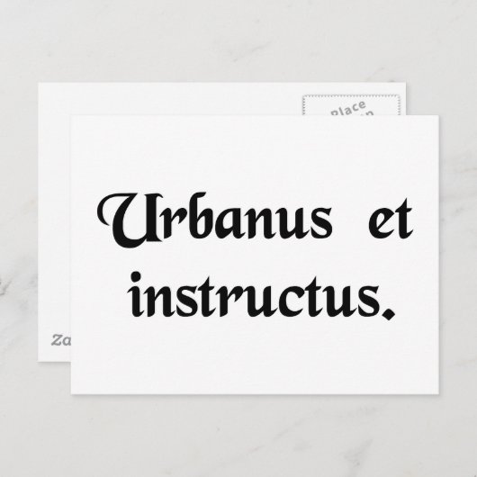 Een heer en een geleerde. briefkaart (Voorkant / Achterkant)