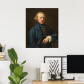 Een heer - Pompeo Batoni Fijne Kunstposter Poster (Thuiskantoor)