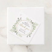 Een heerlijk goud bedankt Greenery Weddenschap Bedankjes Labels (In situ)
