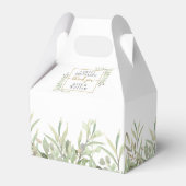 Een heerlijk groen bedankt voor je huwelijk. bedankdoosjes (Achterkant)