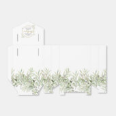 Een heerlijk groen huwelijk bedankt bedankdoosjes (Uitgevouwen)