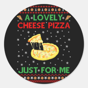 Een heerlijk kaaspizza shirt alleen grappig Kevin  Ronde Sticker