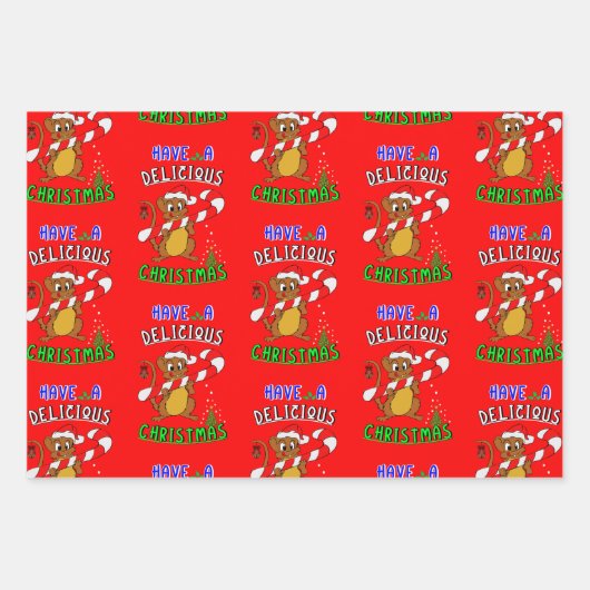 Een heerlijk kerstfeest op 25 december inpakpapier vel (Voorkant 3)