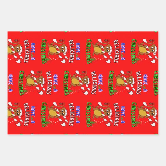 Een heerlijk kerstfeest op 25 december inpakpapier vel (Voorkant)