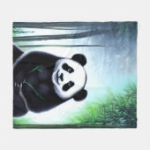 Een heerlijk kleine Panda-Beer. Fleece Deken (Voorkant (Horizontaal))