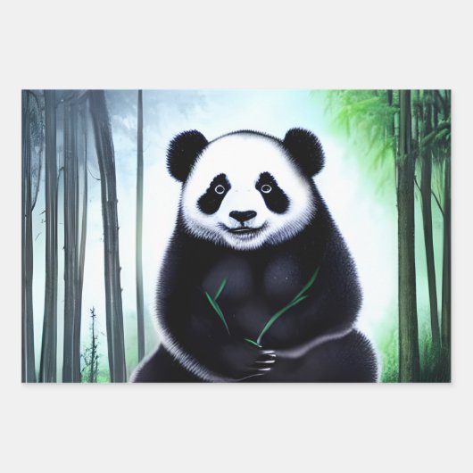 Een heerlijk kleine Panda-Beer. Inpakpapier Vel (Voorkant 3)