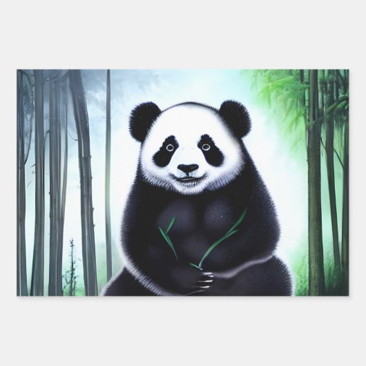 Een heerlijk kleine Panda-Beer. Inpakpapier Vel (Voorkant)