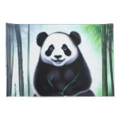 Een heerlijk kleine Panda-Beer. Kussensloop (Achterkant-Rechts)