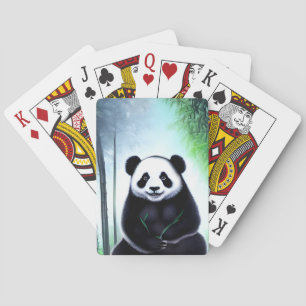 Een heerlijk kleine Panda-Beer. Pokerkaarten