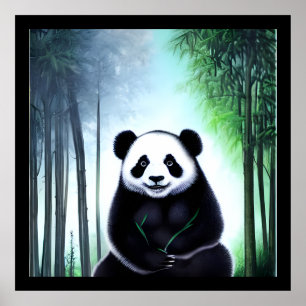 Een heerlijk kleine Panda-Beer. Poster