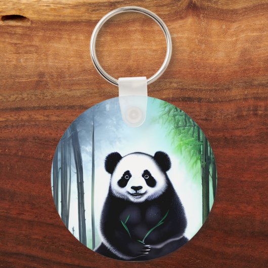Een heerlijk kleine Panda-Beer. Sleutelhanger (Voorkant)