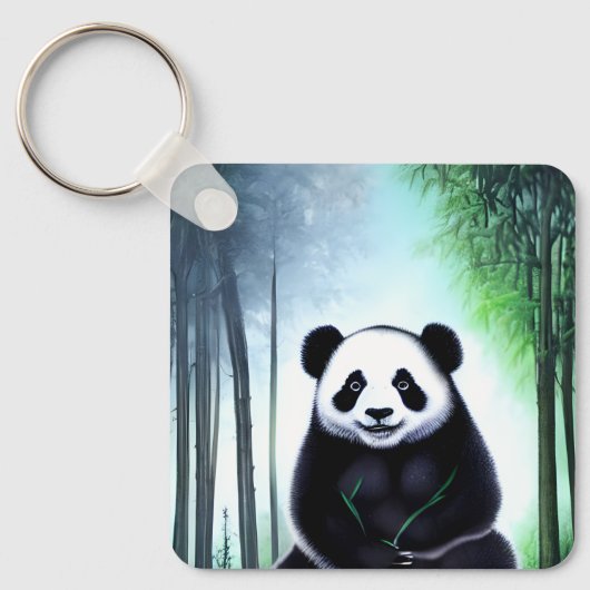 Een heerlijk kleine Panda-Beer. Sleutelhanger (Voorkant)