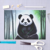 Een heerlijk kleine Panda-Beer. Tissuepapier (Craft)