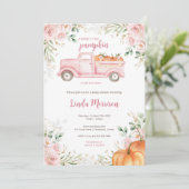 Een heerlijk kleine pompoenbaby-meisje kaart (Staand voorkant)