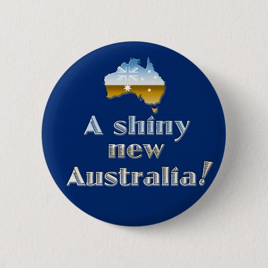 Een heerlijk Nieuw Australië Ronde Button 5,7 Cm (Voorkant)