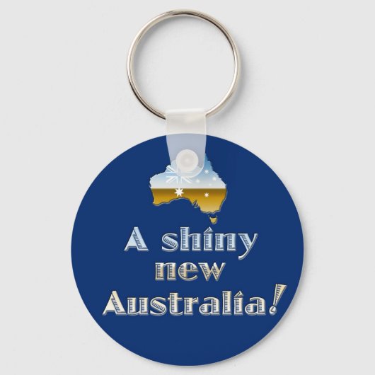 Een heerlijk Nieuw Australië Sleutelhanger (Voorkant)