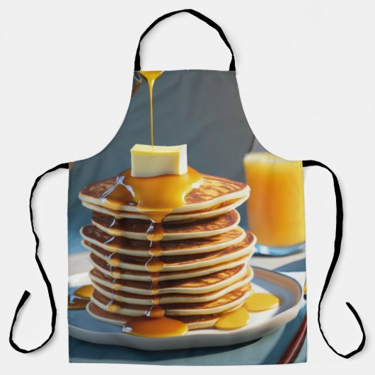 Een heerlijk ontbijt met pluizige pannenkoeken schort (Voorkant)