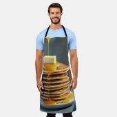 Een heerlijk ontbijt met pluizige pannenkoeken schort (Gedragen)