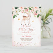 Een heerlijk roze Baby shower Kaart (Staand voorkant)