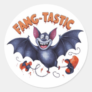 Een heerlijk spookachtige Halloween Ronde Sticker