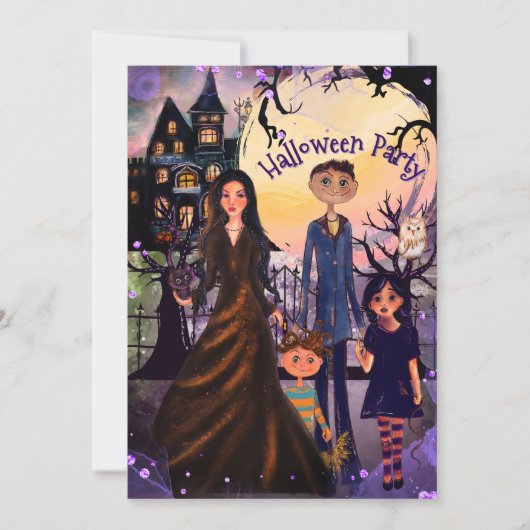 Een heerlijk spookachtige uitnodiging voor een hui (Voorkant)