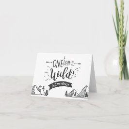 Een heerlijk wild avontuur dank je kaart jongen