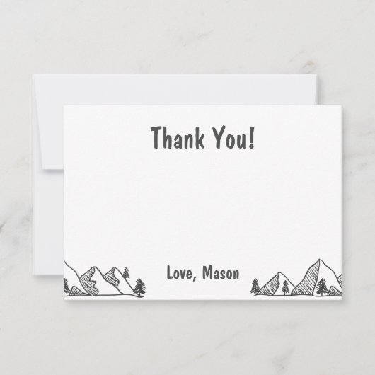 Een heerlijk wild avontuur dank je kaart jongen (Voorkant)