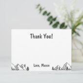 Een heerlijk wild avontuur dank je kaart jongen (Staand voorkant)