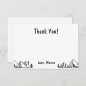 Een heerlijk wild avontuur dank je kaart jongen (Voorkant / Achterkant)