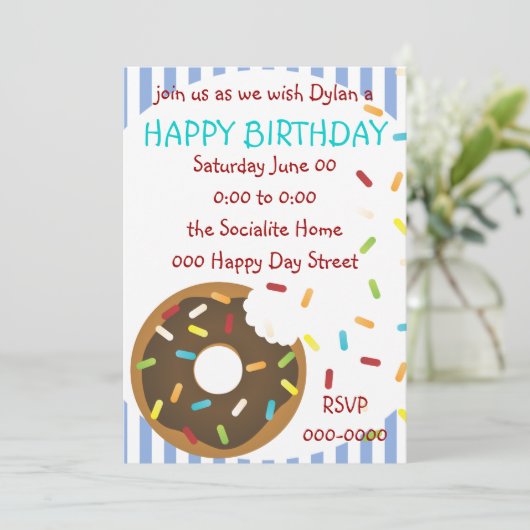 Een heerlijke bruidsschat van Donut Kaart (Staand voorkant)