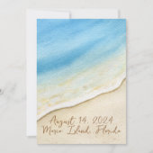 Een heerlijke dag voor een strandbruiloft - uitnod kaart (Voorkant)