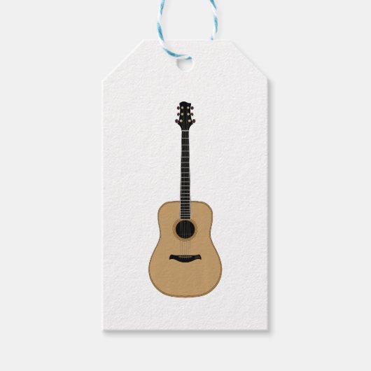 Een heerlijke gitaar cadeaulabel (Voorkant)