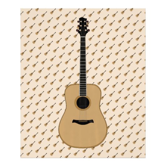 Een heerlijke gitaar foto afdruk (Voorkant)