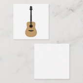 Een heerlijke gitaar informatiekaartje (Voorkant / Achterkant)