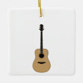 Een heerlijke gitaar keramisch ornament (Voorkant)