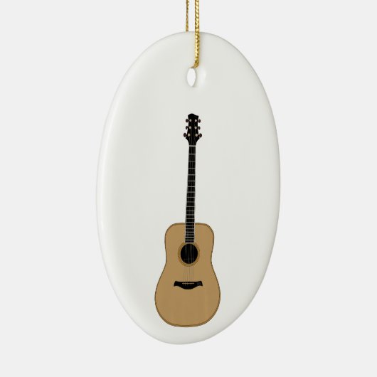 Een heerlijke gitaar keramisch ornament (Rechts)