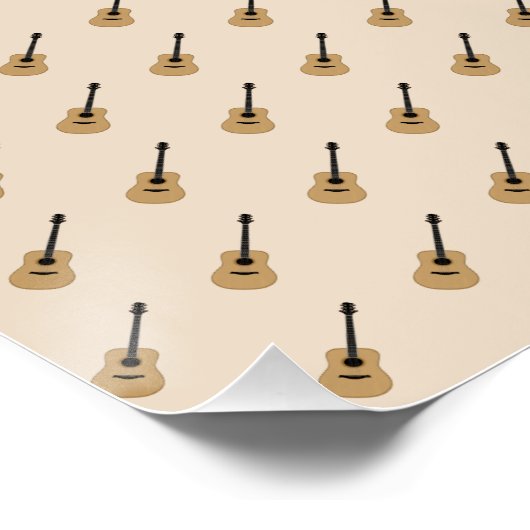 Een heerlijke gitaar perfect poster (Hoek)