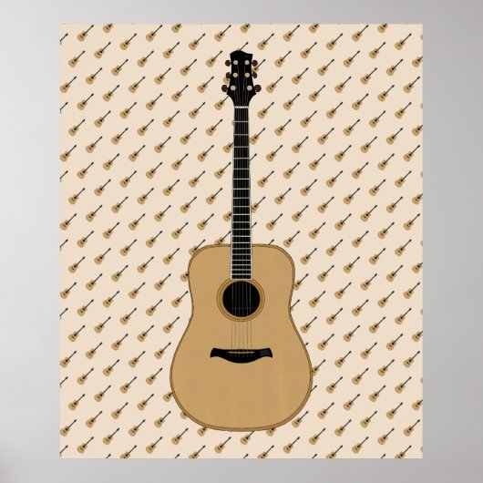 Een heerlijke gitaar poster (Voorkant)