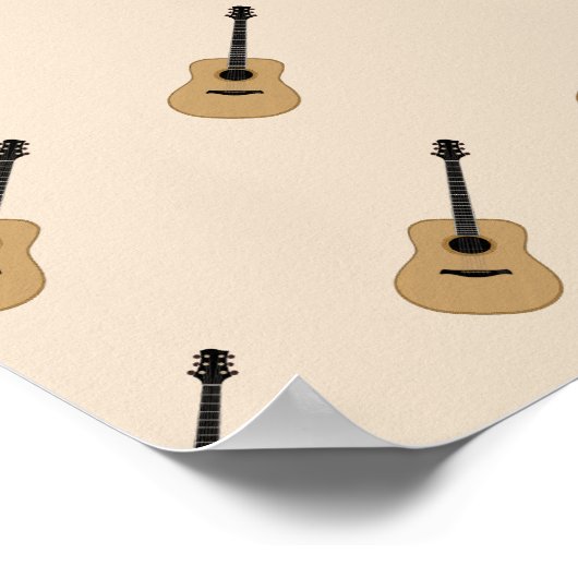 Een heerlijke gitaar poster (Hoek)