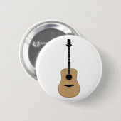Een heerlijke gitaar ronde button 5,7 cm (Voorkant /achterkant)
