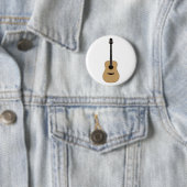 Een heerlijke gitaar ronde button 5,7 cm (In situ)