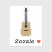 Een heerlijke gitaar sticker (Vel)