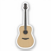 Een heerlijke gitaar sticker (Voorkant)
