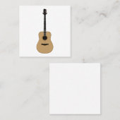 Een heerlijke gitaar vierkante visitekaartje (Voorkant / Achterkant)
