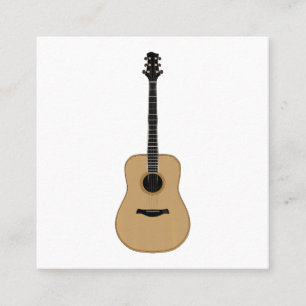 Een heerlijke gitaar vierkante visitekaartje