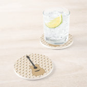 Een heerlijke gitaar zandsteen onderzetter (Zijkant)